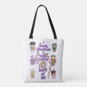 Ik geef les, dus ik drink koffie tote bag (Achterkant)