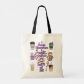 Ik geef les, dus ik drink koffie tote bag (Achterkant)