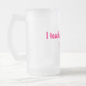 Ik geef les, dus.... Ik drink! Matglas Bierpul (Links)