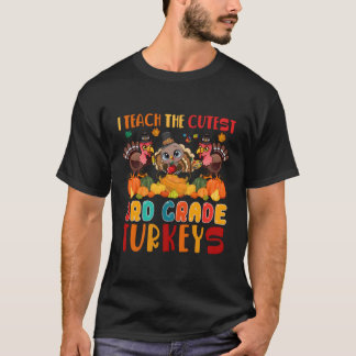 Ik geef les in de derde klas Thanksgiving Turkije T-shirt