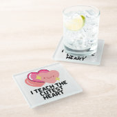 Ik geef les in de meest dunne harten glazen onderzetter (Schuin)