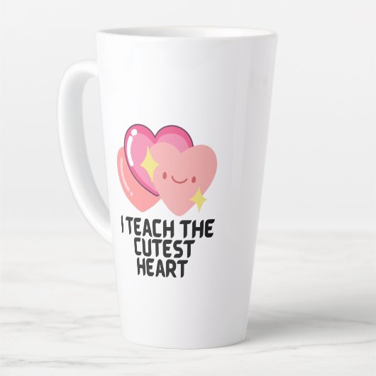 Ik geef les in de meest dunne harten latte mok (Linkerhoek)