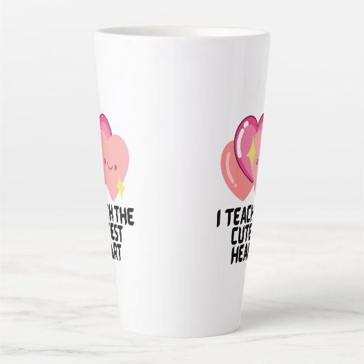 Ik geef les in de meest dunne harten latte mok (Voorkant)
