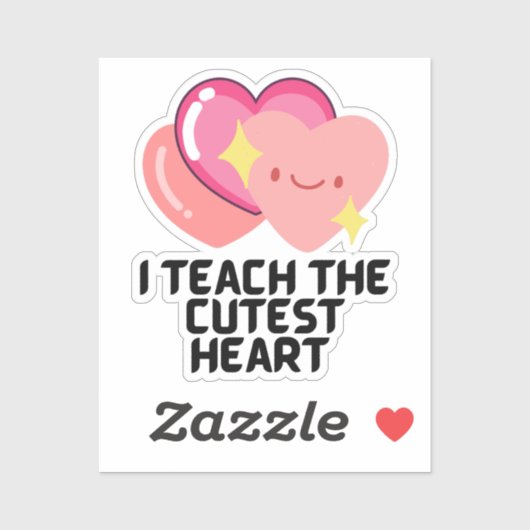 Ik geef les in de meest dunne harten sticker (Vel)