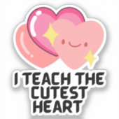 Ik geef les in de meest dunne harten sticker (Voorkant)