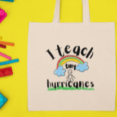 Ik geef les in kleine orkanen Kleuterschool Leraar Tote Bag