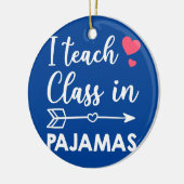 Ik geef les in Pajamas Funny Homeschool mama Keramisch Ornament (Links)
