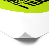 Ik geef les. Offerte voor lesgeven | Typografie Ar Poster (Hoek)