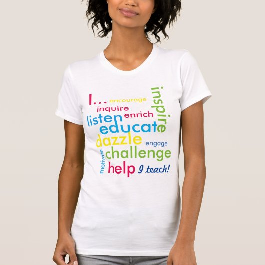 Ik geef les. t-shirt (Voorkant)
