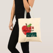 Ik geef les...uw superkracht tote bag (Voorkant (product))