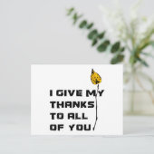 Ik geef mijn Bedankt aan jullie allemaal Briefkaart (Staand voorkant)