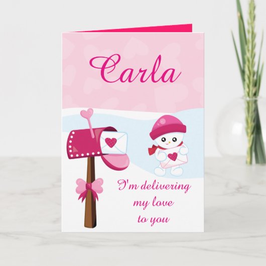 Ik geef mijn liefde aan jullie Valentijn Feestdagen Kaart (Voorkant)