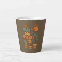 Ik Geef Mijn Planten Water – Retro 70s Strepen Latte Mok