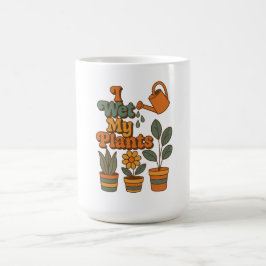 Ik Geef Mijn Planten Water – Retro 70s Strepen Magische Mok