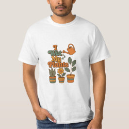 Ik Geef Mijn Planten Water – Retro 70s Strepen T-shirt