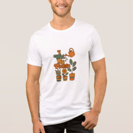 Ik Geef Mijn Planten Water – Retro 70s Strepen Tri-Blend Shirt
