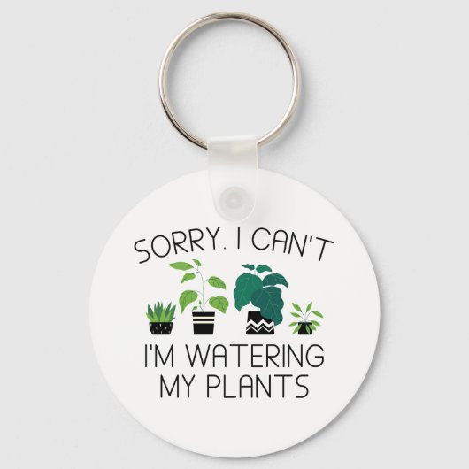 Ik Geef Mijn Planten Water Sleutelhanger (Voorkant)