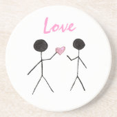 Ik geef m'n hartscoster zandsteen onderzetter (Voorkant)