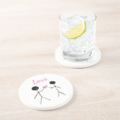 Ik geef m'n hartscoster zandsteen onderzetter (Zijkant)