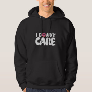 Ik geef niet om grappige donuts bakken koekjes bak hoodie