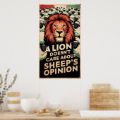 Ik geef niet om je grafische mening poster (Keuken)