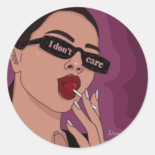 IK GEEF NIET OM STICKER (Voorkant)