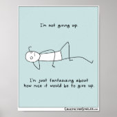 "Ik geef niet op" poster (portret) (Voorkant)