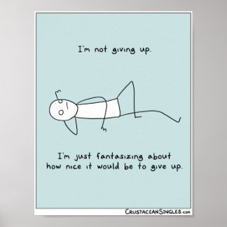 "Ik geef niet op" poster (portret)