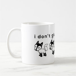 Ik geef niet twee vossen koffie-mok mok