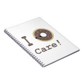 Ik geef om chocolade. notitieboek (Rechterzijde)