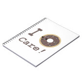 Ik geef om chocolade. notitieboek (Linkerzijde)