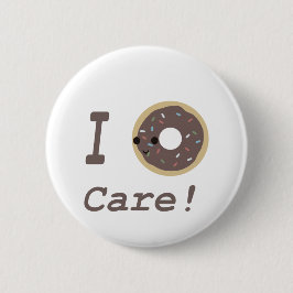 Ik geef om chocolade. ronde button 5,7 cm