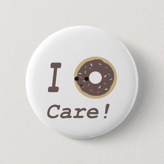 Ik geef om chocolade. ronde button 5,7 cm (Voorkant)