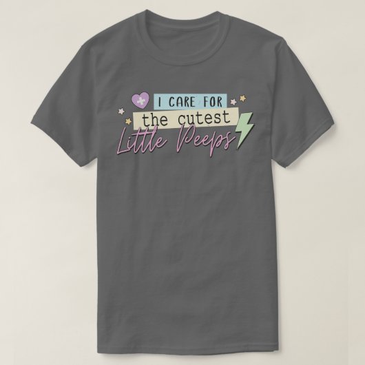 Ik geef om de kutste kleine piepers t-shirt (Design voorkant)