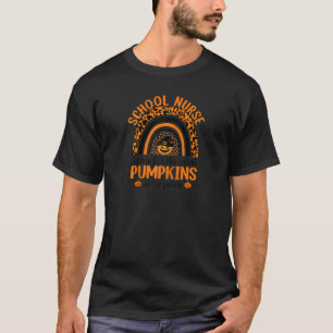 Ik geef om de Schattigee pompoenen schoolverpleegs T-shirt