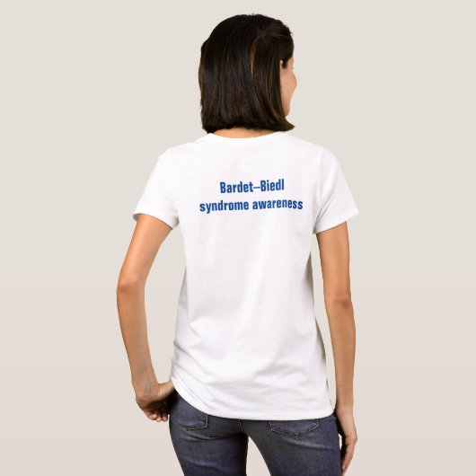 Ik geef om iemand met een zeldzaam syndroom van Ba T-shirt (Achterkant volledig)