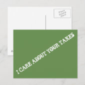 IK GEEF OM JE BELASTINGEN, Briefkaart (Voorkant / Achterkant)