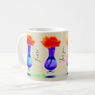 Ik geef om je roos koffie mok