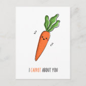 Ik Geef Om Jou Grappige Woordspeling Briefkaart (Voorkant)