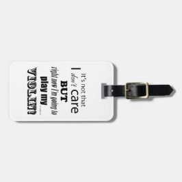 Ik geef om Violin Bagagelabel