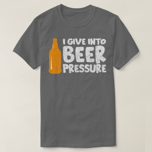 Ik geef toe aan bierdruk 2 t-shirt (Design voorkant)