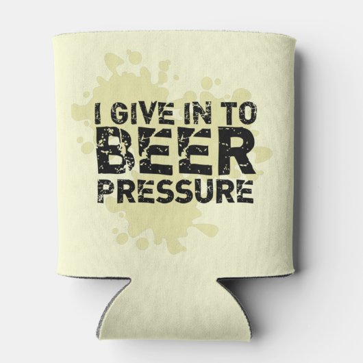 Ik geef toe aan de bierdruk Funny Beer Koelbox Blikjeskoeler (Achterkant)