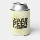 Ik geef toe aan de bierdruk Funny Beer Koelbox Blikjeskoeler (Blikje Achterkant)