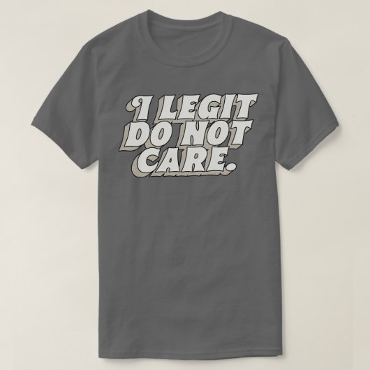 Ik geef toe dat ik dat niet doe t-shirt (Design voorkant)