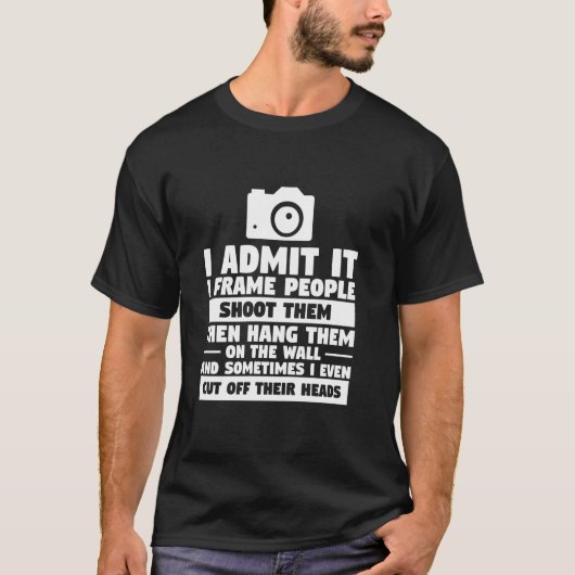 Ik geef toe dat ik Lijst dat mensen hen neerschiet T-shirt (Voorkant)