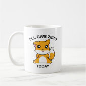 Ik geef vandaag Zero Fox Koffiemok (Links)