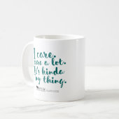 Ik geef veel om mok. koffiemok (Voorkant links)