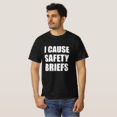Ik geef veiligheidsinstructies t-shirt (Voorkant volledig)