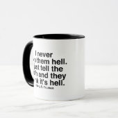 Ik geef ze nooit een Mok voor goddelijke prijsopga (Voorkant links)