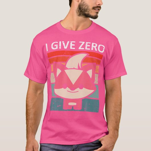 Ik geef Zero Fox T-shirt (Voorkant)
